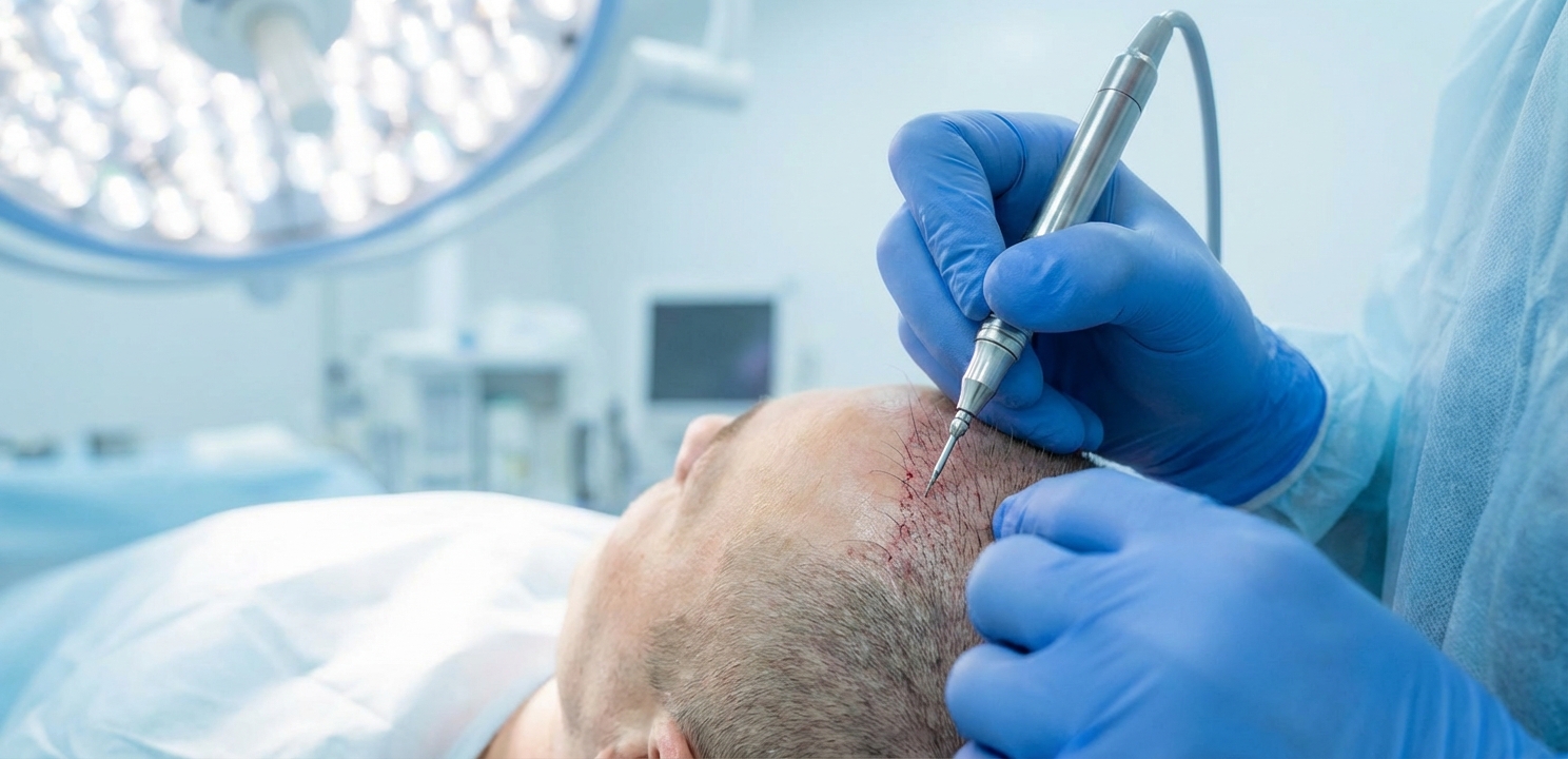 How Does a Hair Transplant Work with the precise FUE method for extracting individual follicular units.