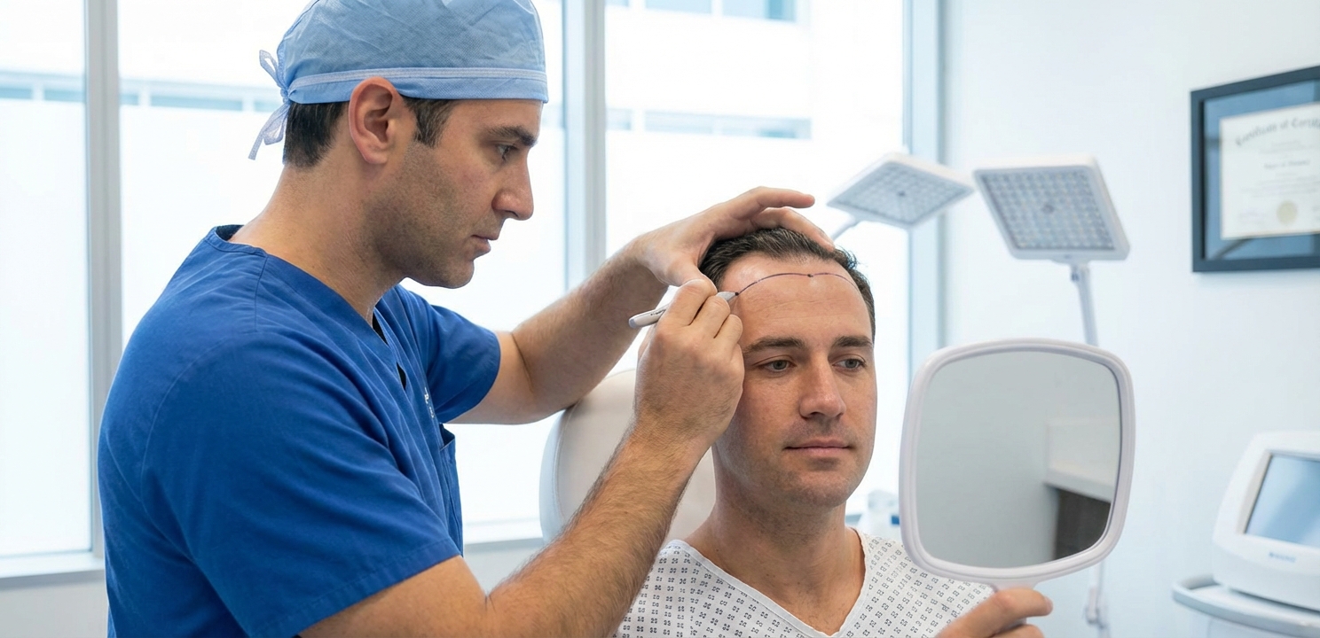 How Long Does a Hair Transplant Take begins with the crucial pre-operative planning phase.